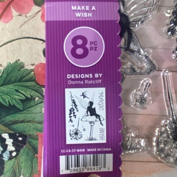 Crafter's Companion Clear A6 Acrylic Stamps Make a Wish 8 Pieces Donna Ratcliff - Picture 3 of 5